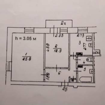 Продается 2-х комнатная квартира, 59,5 м²