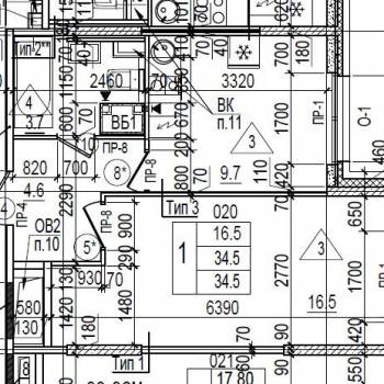 Продается 1-комнатная квартира, 34,7 м²
