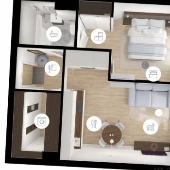 Продается 1-комнатная квартира, 42,3 м²