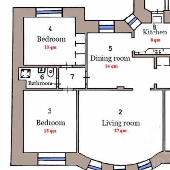 Сдается Многокомнатная квартира, 108 м²
