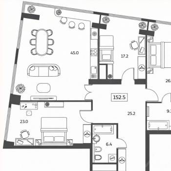 Продается Многокомнатная квартира, 150 м²