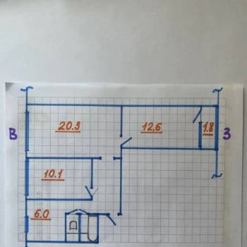 Продается 3-х комнатная квартира, 60,2 м²