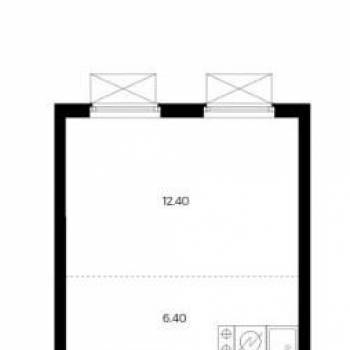 Сдается 1-комнатная квартира, 25,3 м²