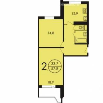 Сдается 2-х комнатная квартира, 64 м²