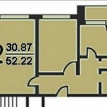 Сдается 2-х комнатная квартира, 52,2 м²