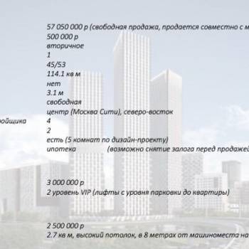 Продается 1-комнатная квартира, 114,1 м²