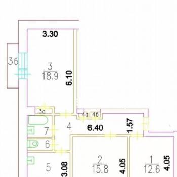 Продается 3-х комнатная квартира, 72 м²
