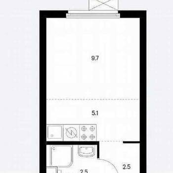 Продается 1-комнатная квартира, 20 м²
