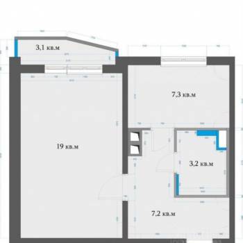 Продается 1-комнатная квартира, 37,8 м²