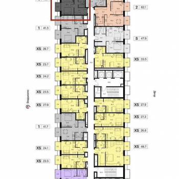 Продается 1-комнатная квартира, 41,7 м²