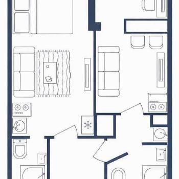 Продается 1-комнатная квартира, 29,6 м²