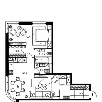Продается 3-х комнатная квартира, 65,6 м²