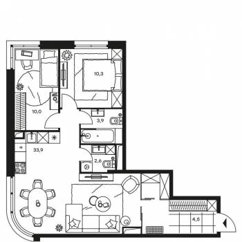 Продается 3-х комнатная квартира, 65,6 м²
