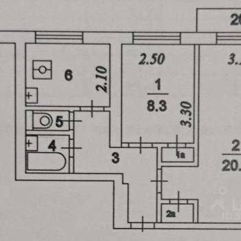 Продается 2-х комнатная квартира, 44,2 м²