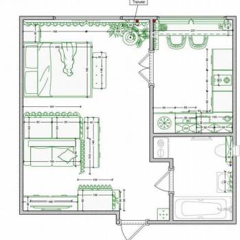 Продается 1-комнатная квартира, 34,4 м²