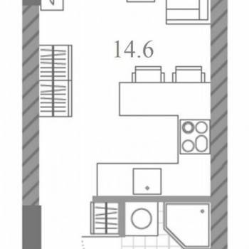 Продается 1-комнатная квартира, 21,5 м²