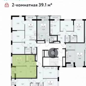 Продается 2-х комнатная квартира, 39,1 м²