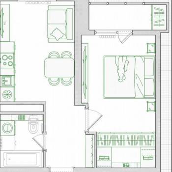 Продается 2-х комнатная квартира, 40 м²