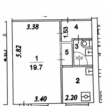 Сдается 1-комнатная квартира, 31,5 м²