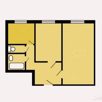 Продается 2-х комнатная квартира, 43,6 м²