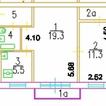 Продается 2-х комнатная квартира, 45,4 м²