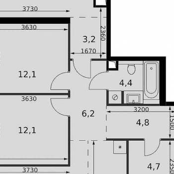 Продается Многокомнатная квартира, 88,9 м²