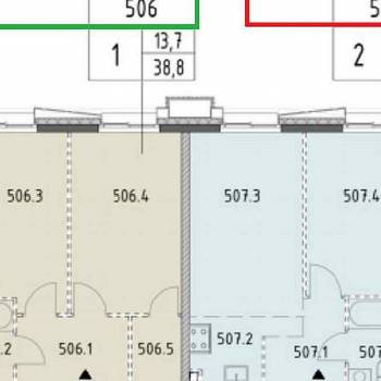 Продается 1-комнатная квартира, 38,8 м²