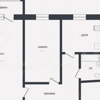 Продается 2-х комнатная квартира, 44,6 м²