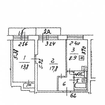 Продается 2-х комнатная квартира, 47,4 м²