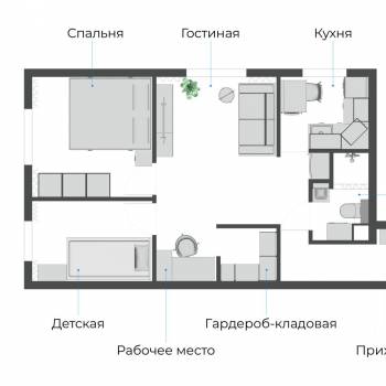 Продается 3-х комнатная квартира, 44,4 м²