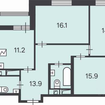 Продается 3-х комнатная квартира, 79 м²