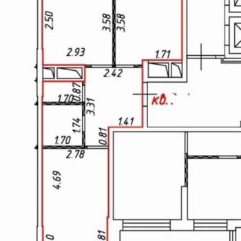 Продается 2-х комнатная квартира, 52 м²