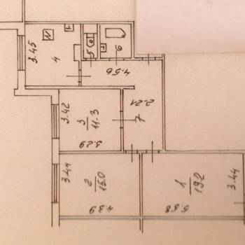 Продается 3-х комнатная квартира, 75,1 м²