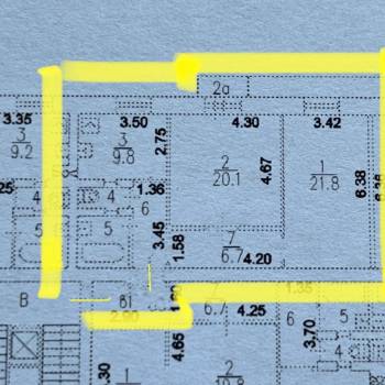 Продается 2-х комнатная квартира, 69,2 м²