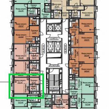 Продается 1-комнатная квартира, 26,5 м²