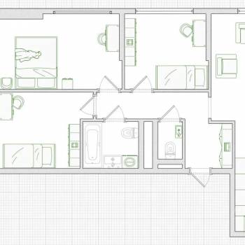Сдается Многокомнатная квартира, 70,7 м²