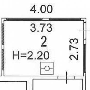 Продается 1-комнатная квартира, 19,1 м²