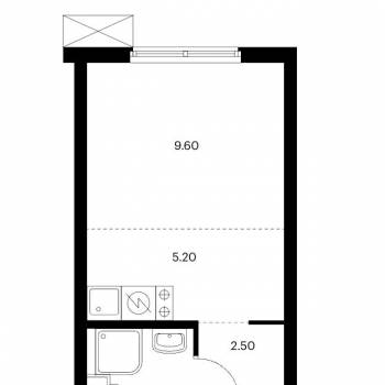 Продается 1-комнатная квартира, 20,1 м²