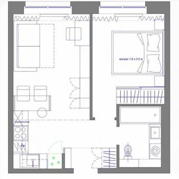 Сдается 1-комнатная квартира, 36 м²