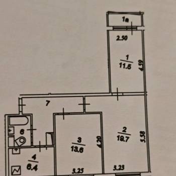 Продается 3-х комнатная квартира, 62,6 м²