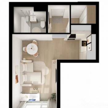 Продается 1-комнатная квартира, 23,7 м²