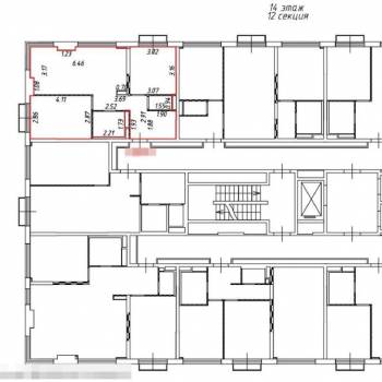 Сдается 2-х комнатная квартира, 56,1 м²