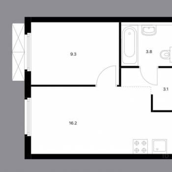 Сдается 1-комнатная квартира, 33 м²