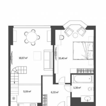 Продается 2-х комнатная квартира, 70 м²