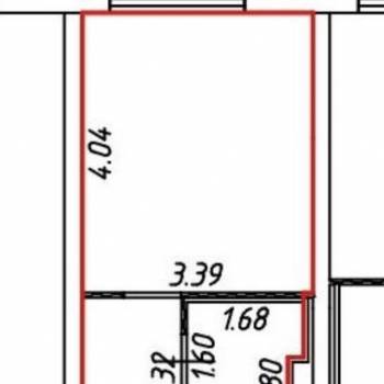 Продается 1-комнатная квартира, 19,6 м²
