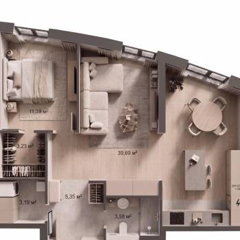 Продается 3-х комнатная квартира, 68 м²
