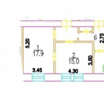Продается 2-х комнатная квартира, 56,7 м²