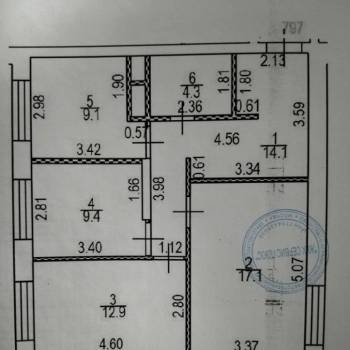 Продается 3-х комнатная квартира, 66,9 м²