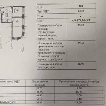 Продается 1-комнатная квартира, 39,2 м²