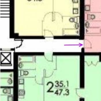 Продается 3-х комнатная квартира, 62,8 м²